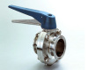 ss304 ss316l sanitary stainless steel clamped end butterfly valve (3A,DIN,SMS,ISO,RJT,DS,BS)