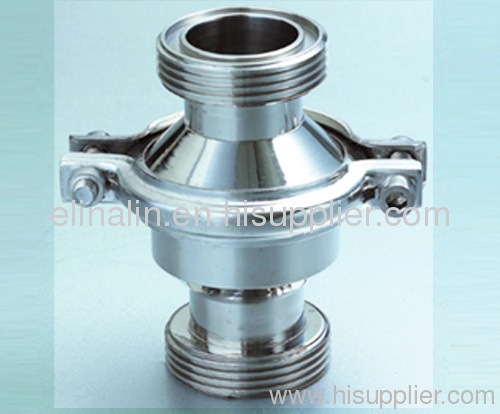 ss304 ss316l sanitary stainless steel male thread check valve