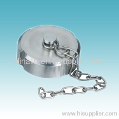 ss304 ss316l sanitary stainless steel DIN blank nut with chain / DS blank nut with chain