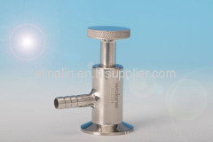 ss304 ss316l sanitary stainless steel clamped sample valve