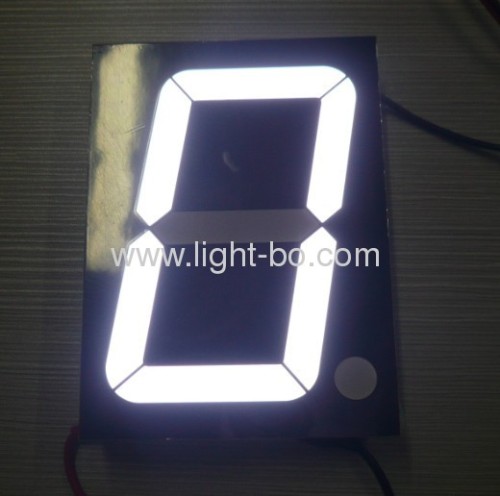 Pure white 5-inch large size 7 segment led numeric displays for indoor or semi-outdoor application