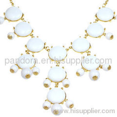 J Crew white bubble necklaces wholesale
