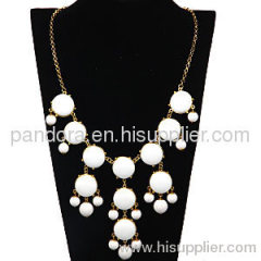 J Crew white bubble necklaces wholesale