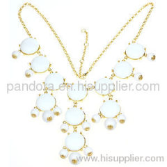 J Crew white bubble necklaces wholesale