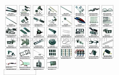 Model parts - V500D01