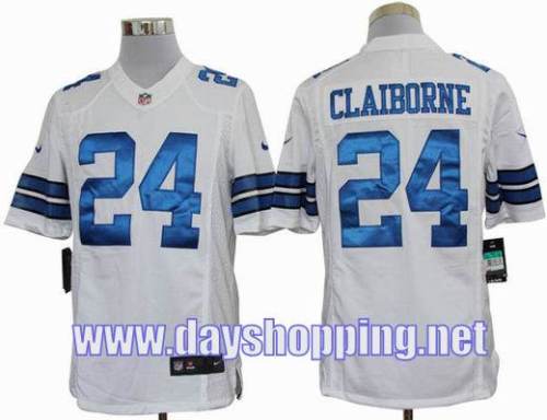 Dallas Cowboys 24 Claiborne white limited jersey