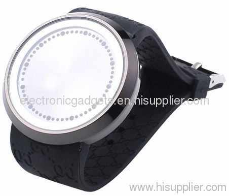 Cool Stylish Touch Screen Led flashing Digital Wrist Watch with Black Strap