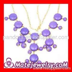 J.Crew bubble necklace violet