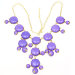 J.Crew bubble necklace violet