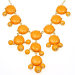 J Crew yellow bubble necklace