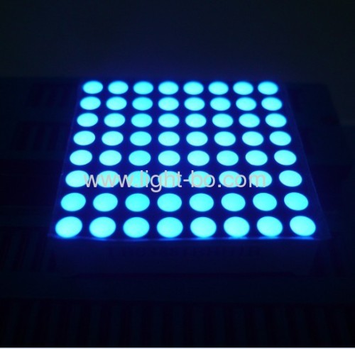 3.7mm Blue 8 x 8 dot matrix led display for Lift Position Indicators 38*38*10.3mm