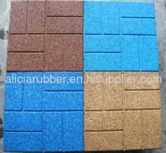 40x40cm Brick surface rubber tiles