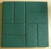 Walkway brick rubber tiles rubber pavers
