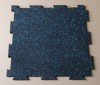 Gym interlocking rubber tiles/gym rubber mats