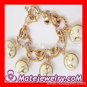 J Crew anchor bead charm bracelet wholesale