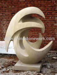 Abstract garden stone Sculpture