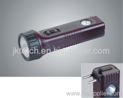 1+1pcs high quality LED rechargeable flashlight