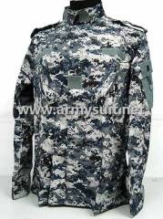 blue digital acu camouflage uniform