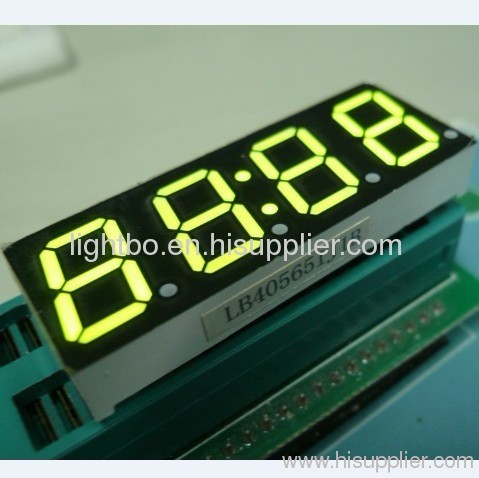 Super verde 4 dígitos 0,56" 7 segmento de ânodo comum LED visor do relógio