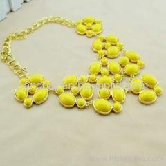 J Crew yellow glass bubble necklaces wholesale