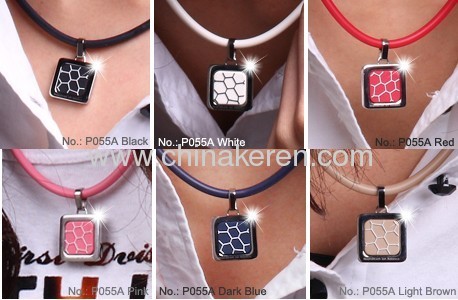 Fashion silicone power necklaces