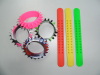 2013 fashion silicone colors Slap burr bracelet