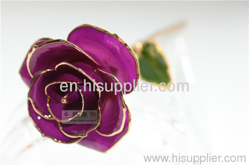 Valentine's Day Gift /24k gold plated rose/gold rose