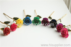 Valentine's Day Gift /24k gold plated rose/gold rose