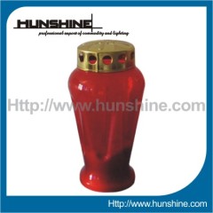 Red Vase Shape LED Grave Light 1PC Red/Yellow LED