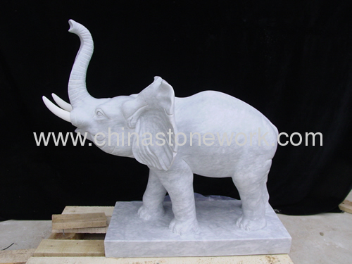 marble elephant; elephant figurine