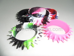 Silicon pink burr bracelet