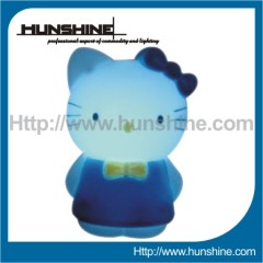 PVC Rechargeable Cute Cat Shape 3LED night light