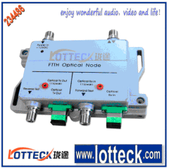 indoor optical receiver with return transmission