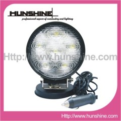 6X 3W LED Outdoor Work Floodinglight with Cigar Lighter