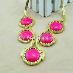 Coral J Crew bubble bib necklace wholesale