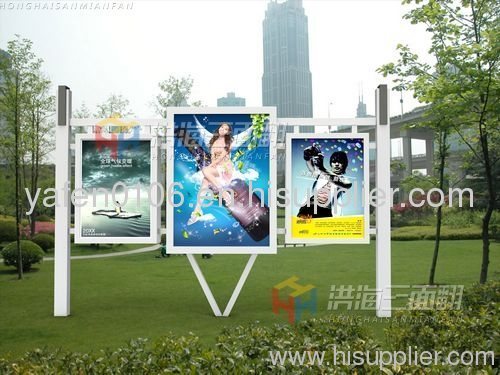 scrolling image light box outdoor advertising equipment