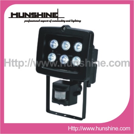 6*1W IP54 6LED motion sensor luminaire lighting