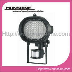 LED outdoor light with motion sensor