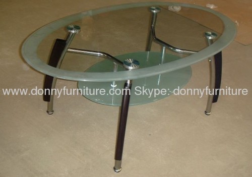 Chrome leg tea table