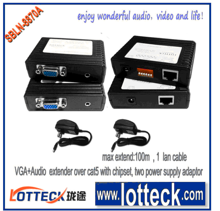 VGA extender over lan cable from China manufacturer Ningbo Yinzhou