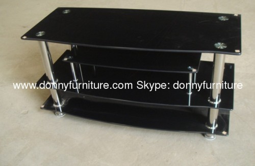 Glass tv stand