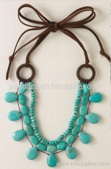 Turquoise J Crew necklace ribbon wholesale