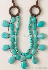 Turquoise J Crew necklace ribbon wholesale