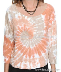 tie dye french terry pullover