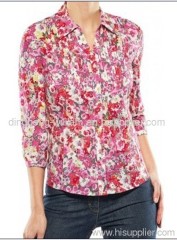 blouse allover flower print shirt women