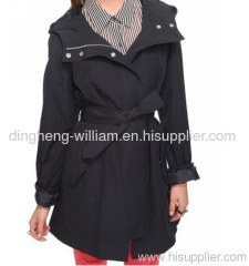 coat jacket belted hooded women