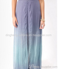 layered maxi tie dye skirt