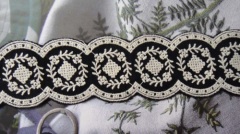Embroidery lace black 3.5cm