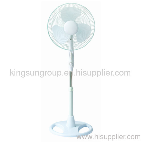 stand fan with white color