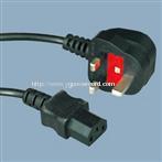 Electrical AC power cord of Europe with 3 plug